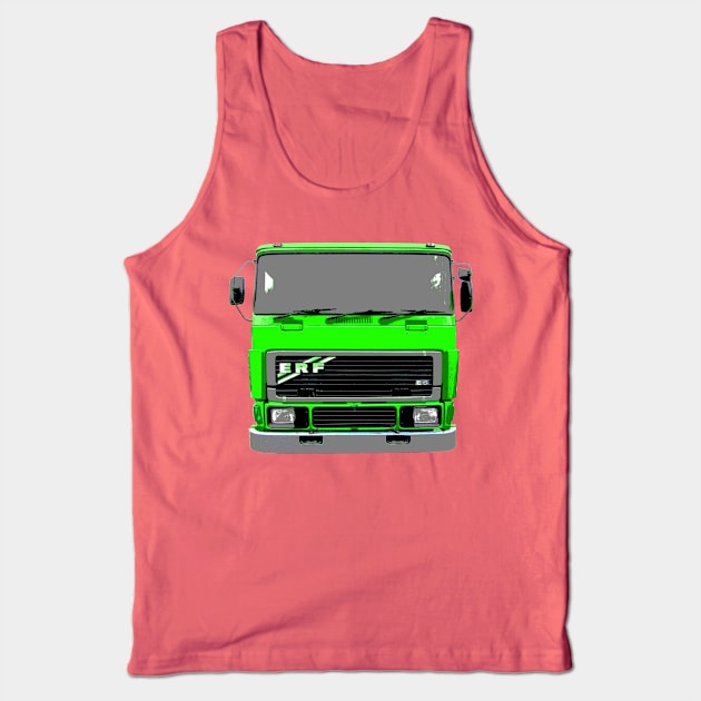 ERF E6 1980s classic heavy lorry green Tank Top by soitwouldseem